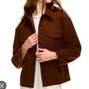 NWT Aritzia sunday best sky jacket in cognac size XXS